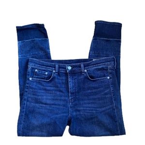 Rag & Bone Jean High Rise Ankle Skinny Size 30 Dark Wash Made In USA